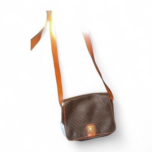 Celine Macadam Brown Leather Shoulder Bag - Picture 9 of 15